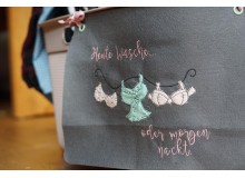 Stickdatei - Wäscheleine mit Spruch